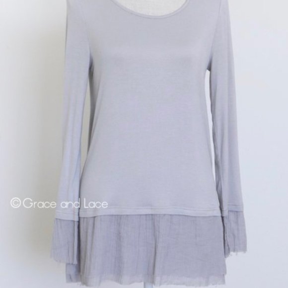 Grace and Lace vintage grey gauze extender - Picture 1 of 4